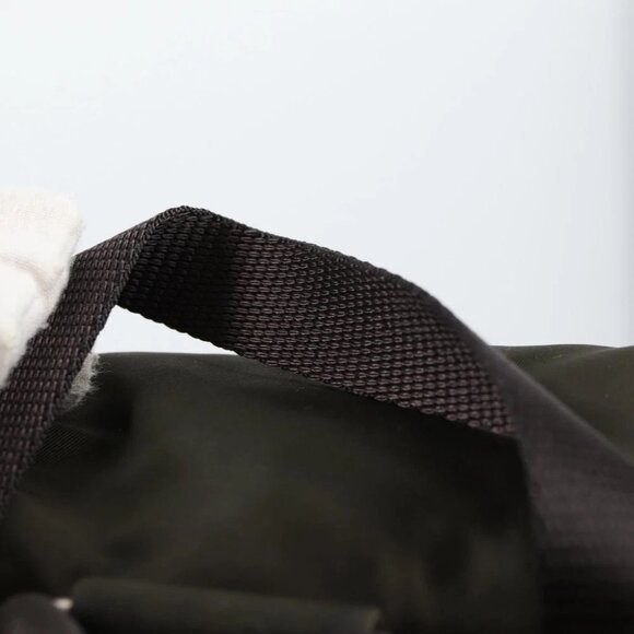 PRADA Backpack Nylon Khaki Silver Auth th6297 - Picture 9 of 15